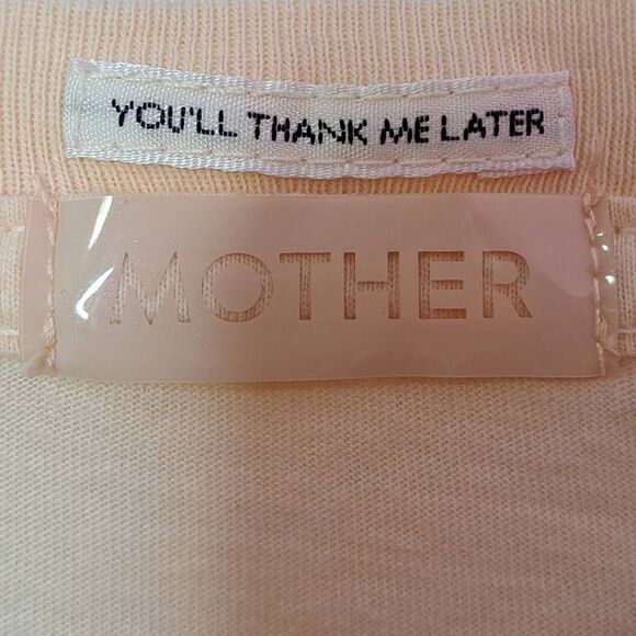 MOTHER Denim Women's The Boxy Goodie Goodie Sing Me to Sleep Tee size Large - Picture 5 of 8